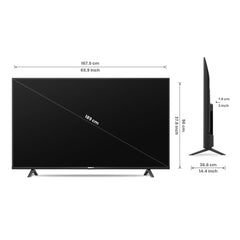 MEPL 189 cm (75 inches) Bezelless 4K Ultra HD Smart LED TV UHF75AM01S