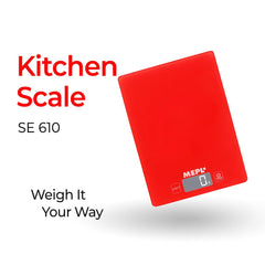 MEPL Electronic Kitchen Weighing Scale SE 610 - RED - mepl.store