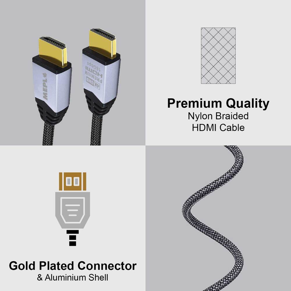 MEPL HDMI Cable 18 GBps 5 Meter Version 2.0