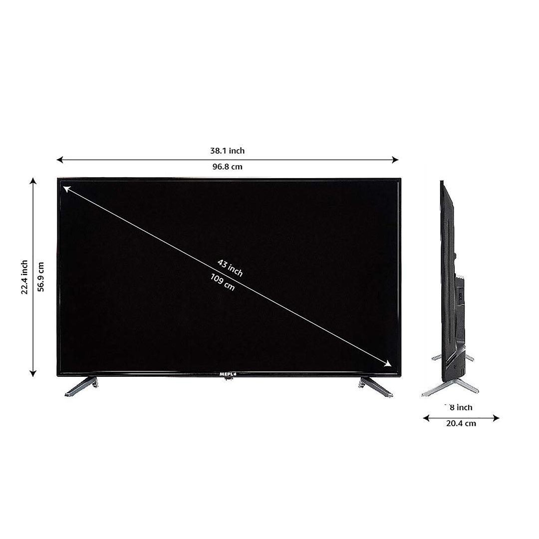 MEPL 108 cm (43 inches) Bezel less 4K Ultra HD Smart LED TV UHD43AM01S - mepl.store